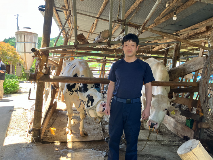 「酪農家の低脂肪牛乳」生産者　恒木　章さん（恒木牧場）